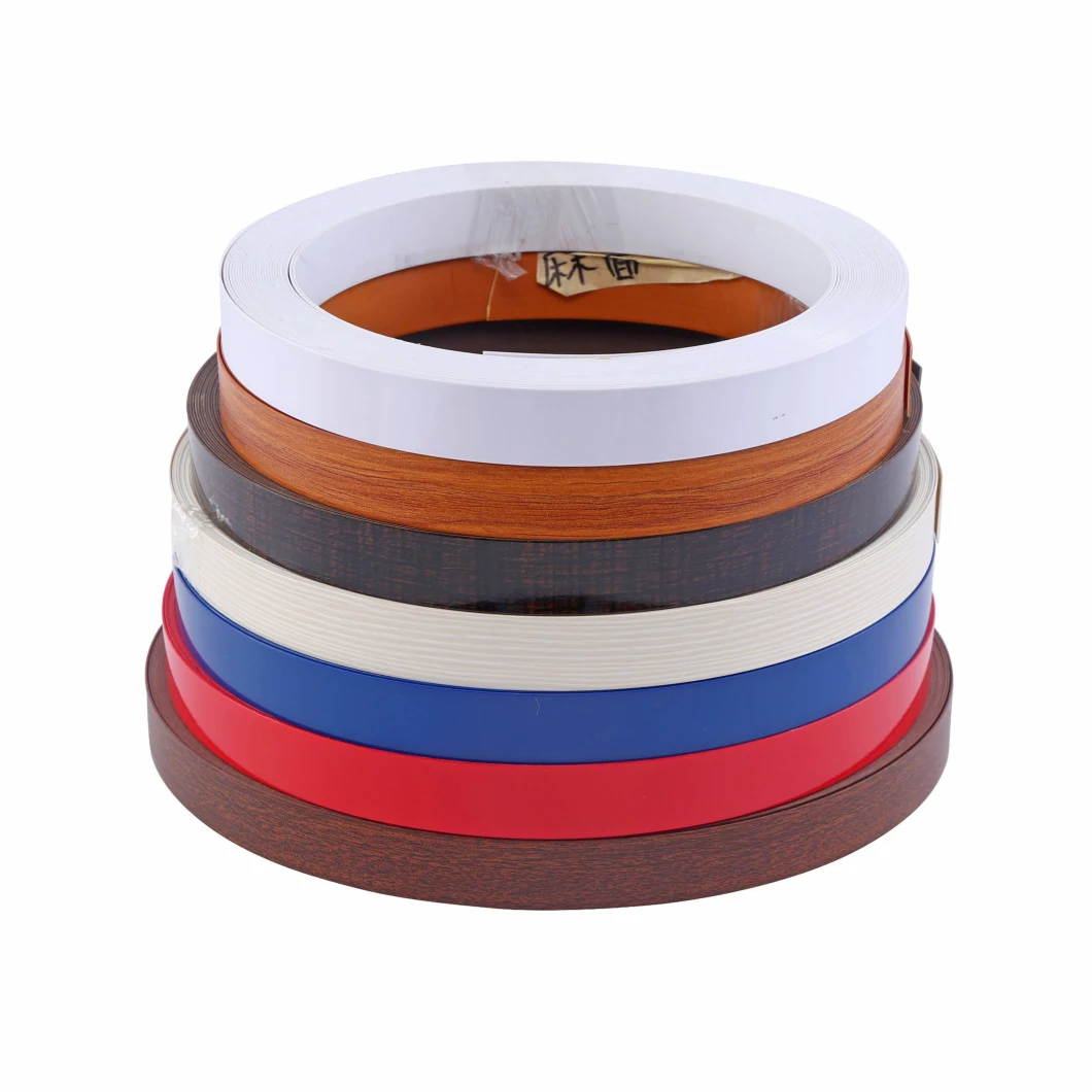 0.4 -3mm High Gloss / Embossing / Wood Grain / Solid Color / Texture and Other Color PVC Edge Sealing Banding